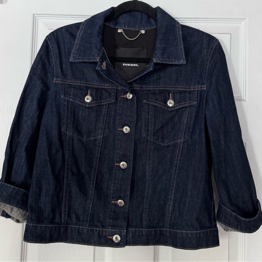 Diesel Women's Dark Blue Denim Jacket